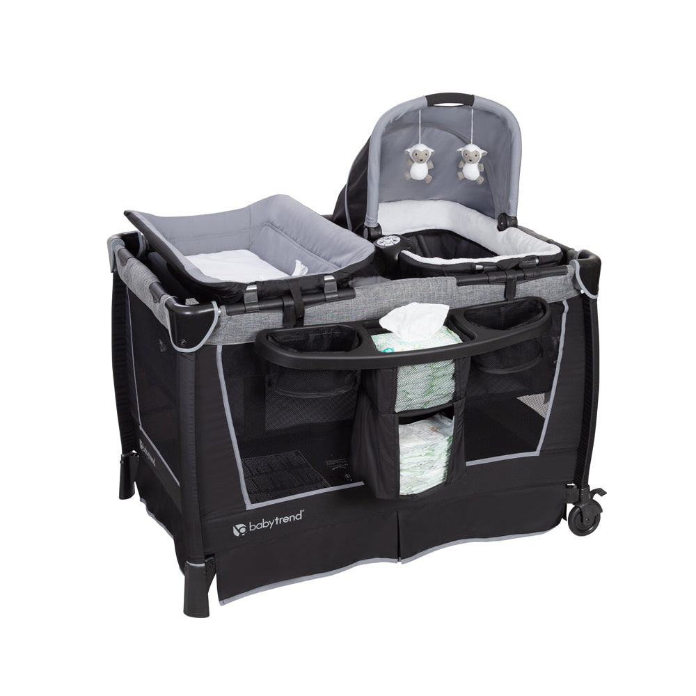 Baby Trend Retreat Twins Nursery Center - Quarry