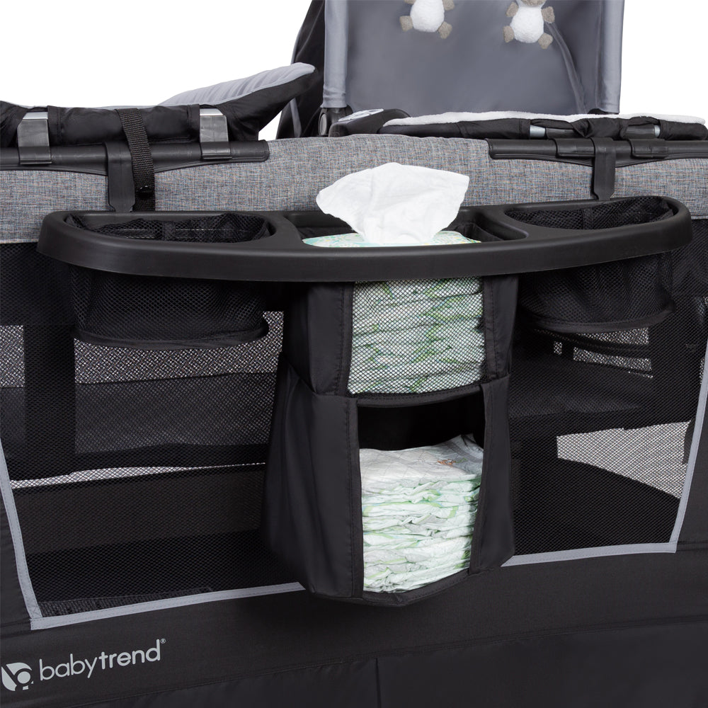 Baby Trend Retreat Twins Nursery Center - Quarry