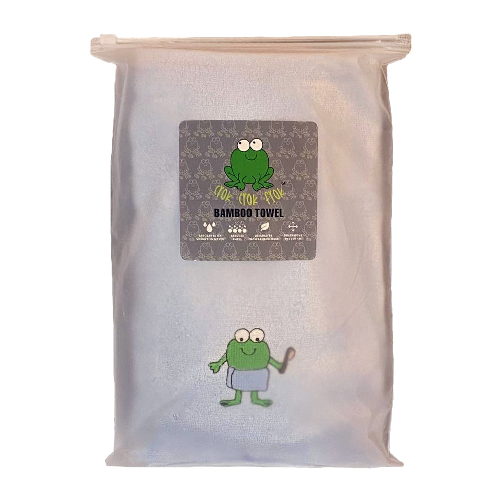 CrokCrokFrok Bamboo Towel for Kids & Adult - White - Large