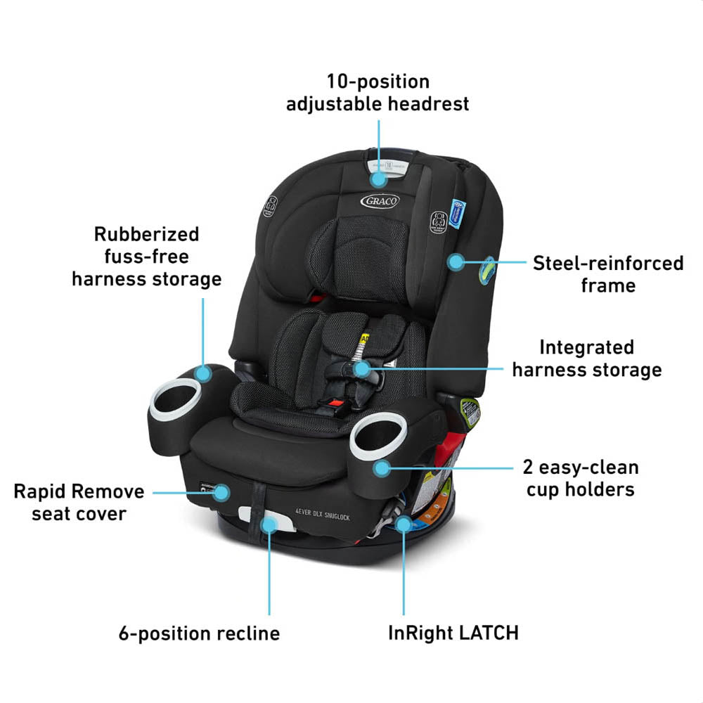 Graco® 4Ever® DLX SnugLock® 4-in-1 Car Seat - Tomlin (Online Exclusive)