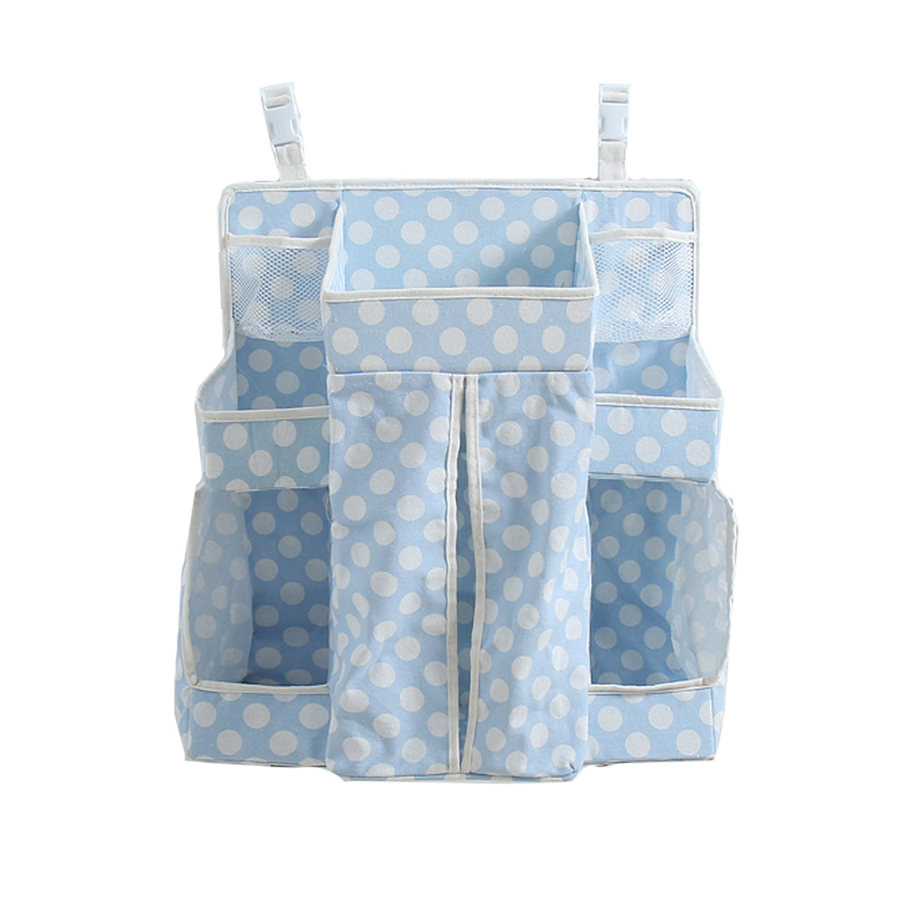 Happy Cot Diaper Stacker - Pink / Blue / Chocolate Dots