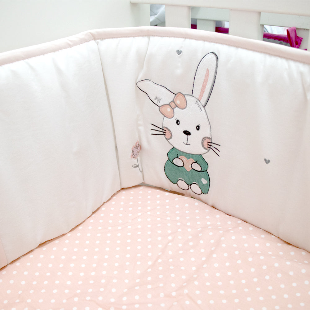Happy Cot Full Baby Bumper Set - Have a Nice Day