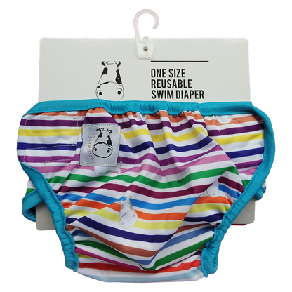 One Size Swim Diaper Rainbow