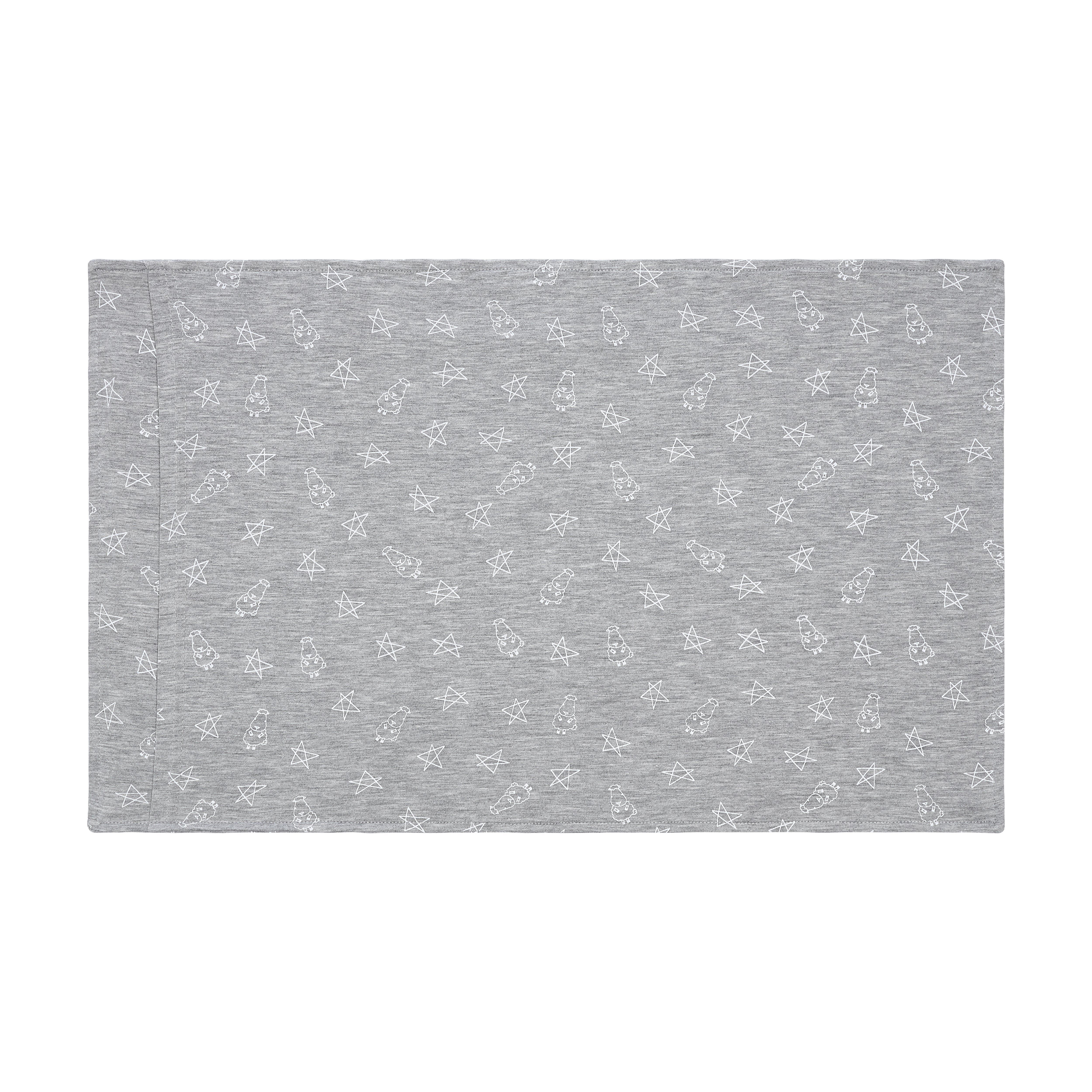 Head Pillow Case Small Star & Sheepz Grey - Kids