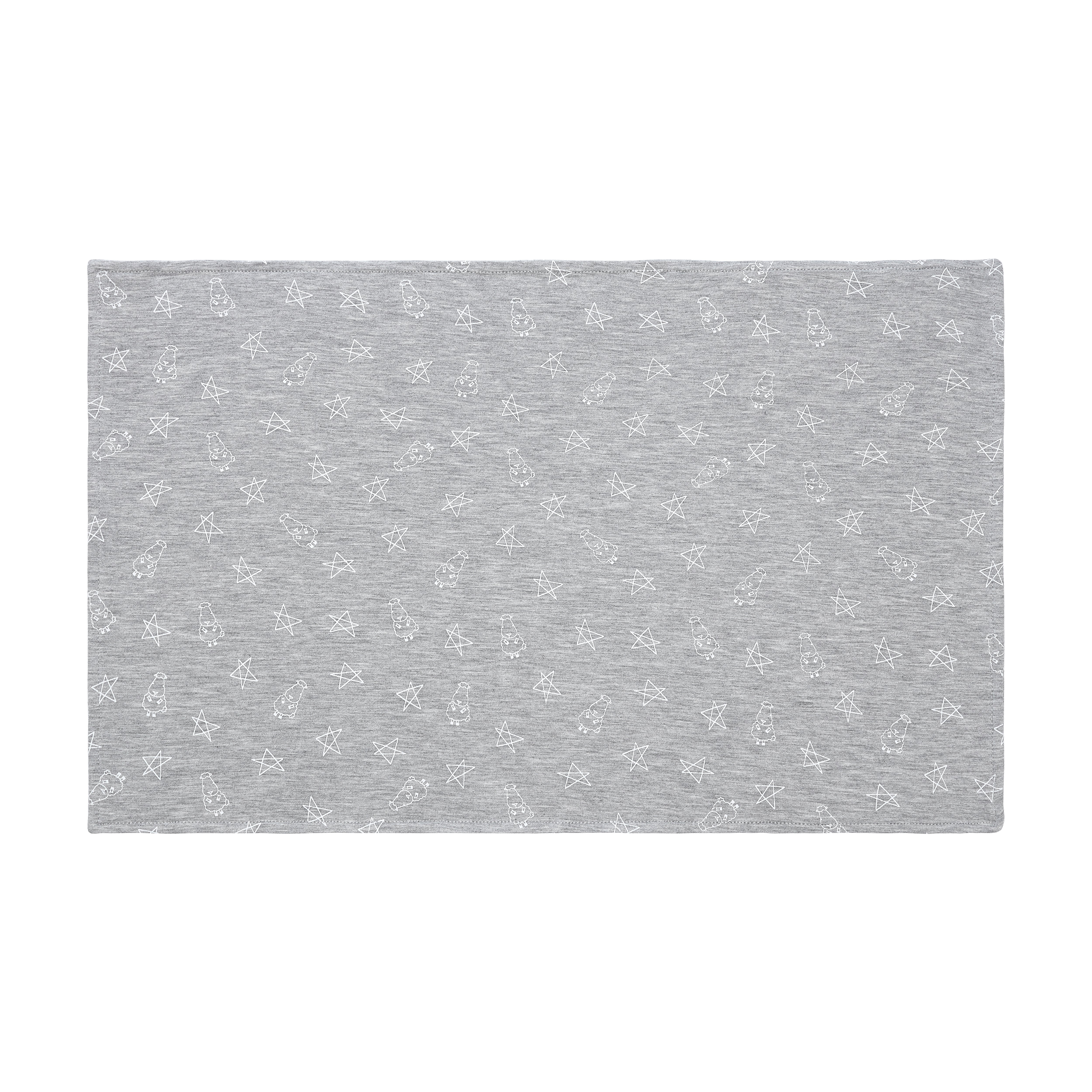 Head Pillow Case Small Star & Sheepz Grey - Kids