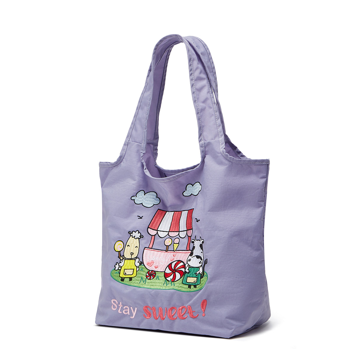 Moo Moo Kow Shopping Bag 001 Lavender - Small