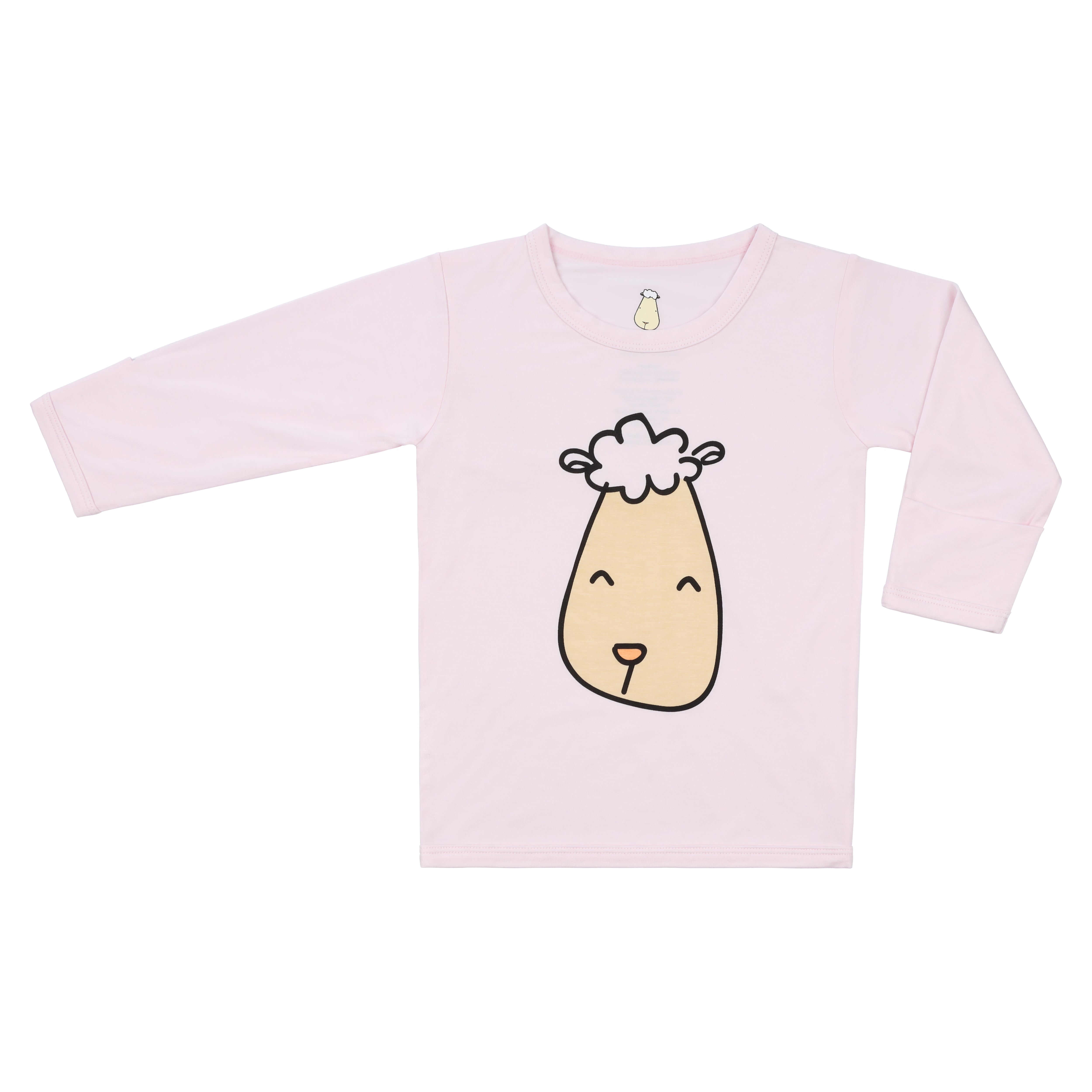 Pyjamas Set Pink Big Face + Grey Polka Dot