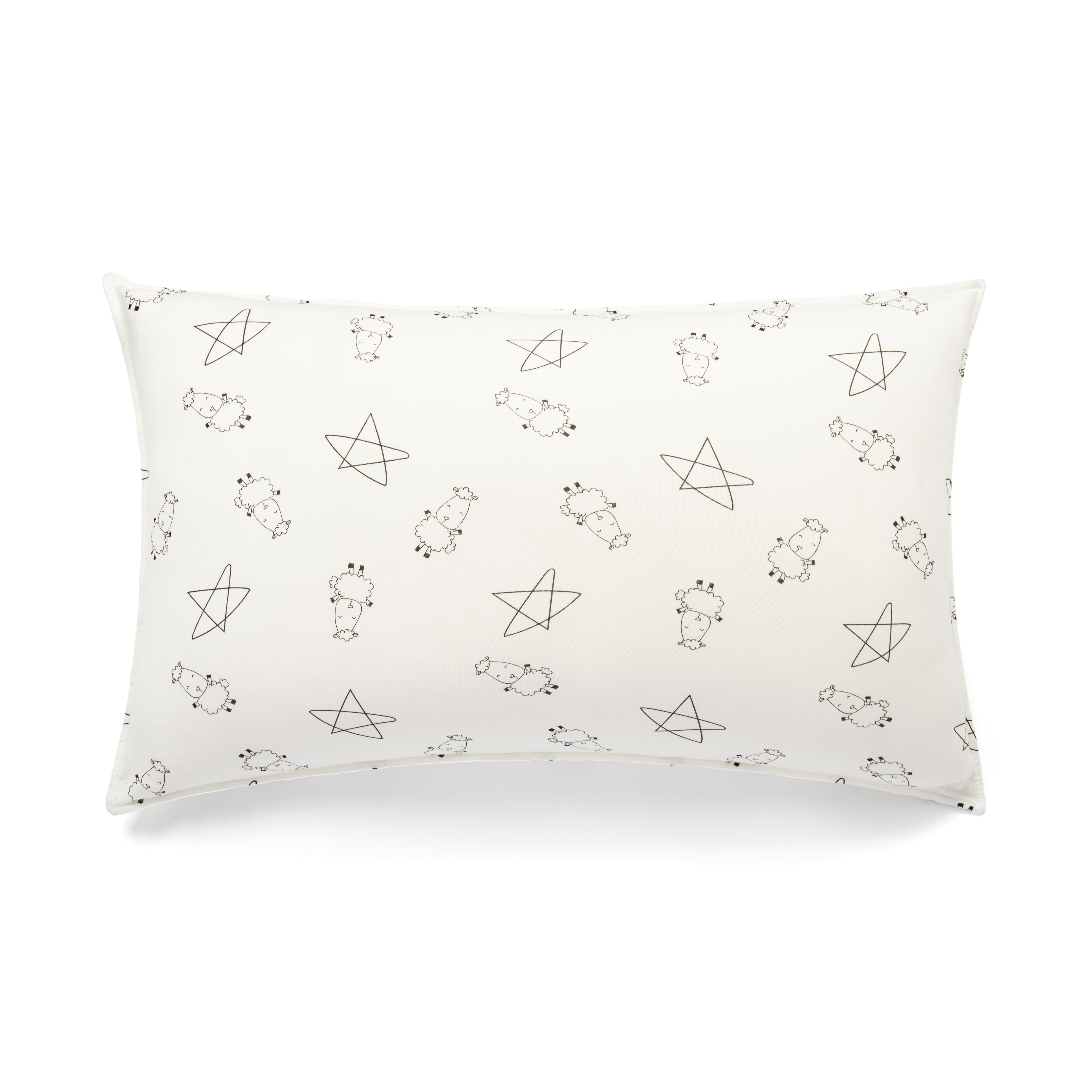 Head Pillow Cute Big Star & Sheepz White - Kids