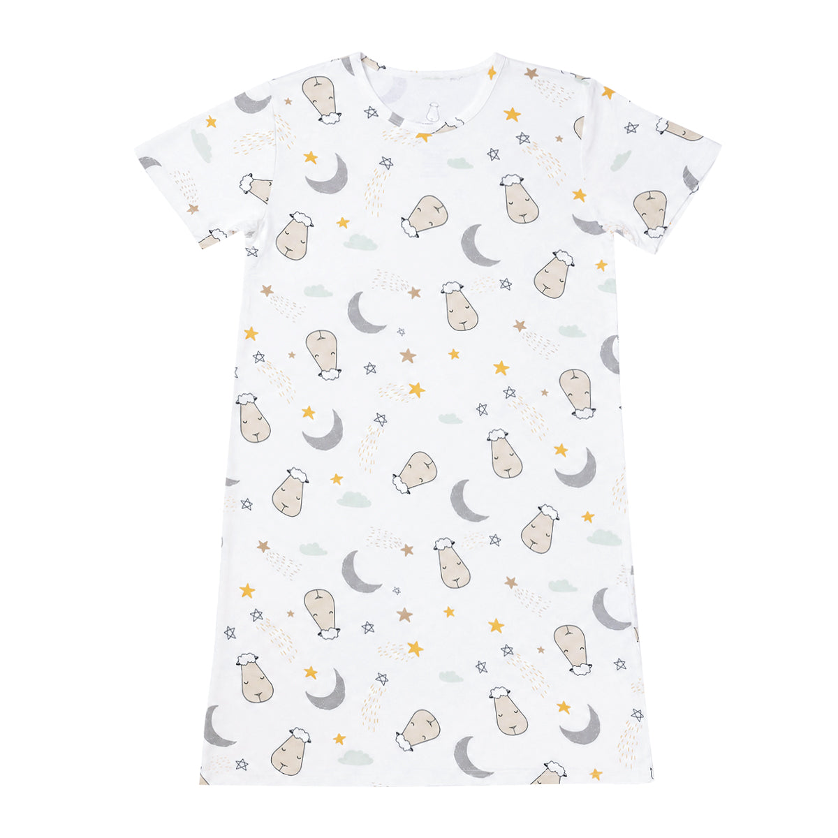 Women Dress Goodnight Baa Baa White