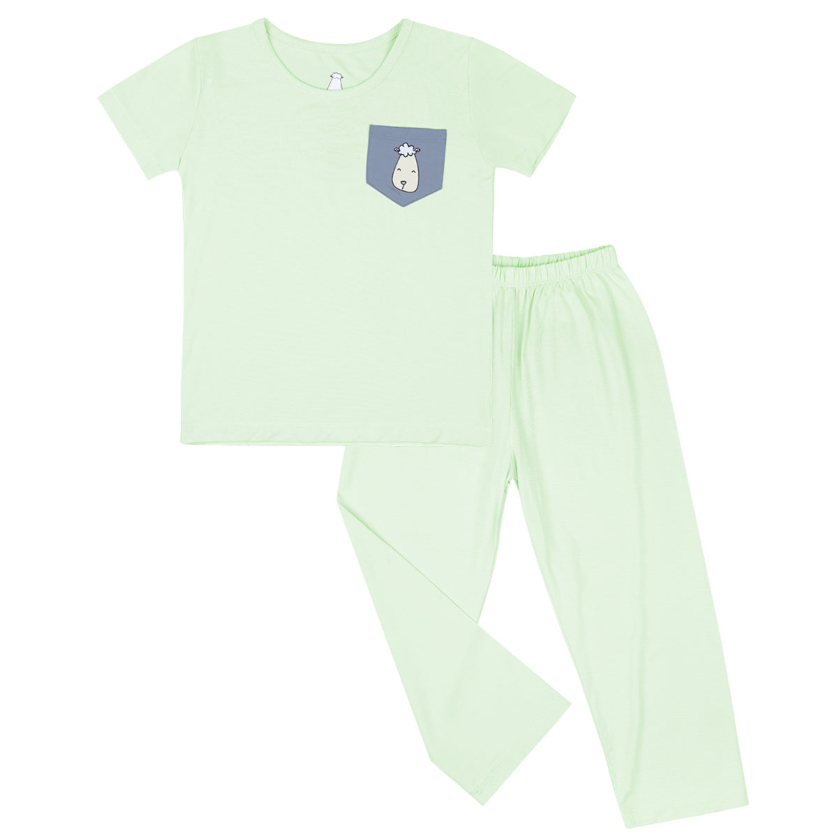 Short Sleeve Shirt Green + Pants Green