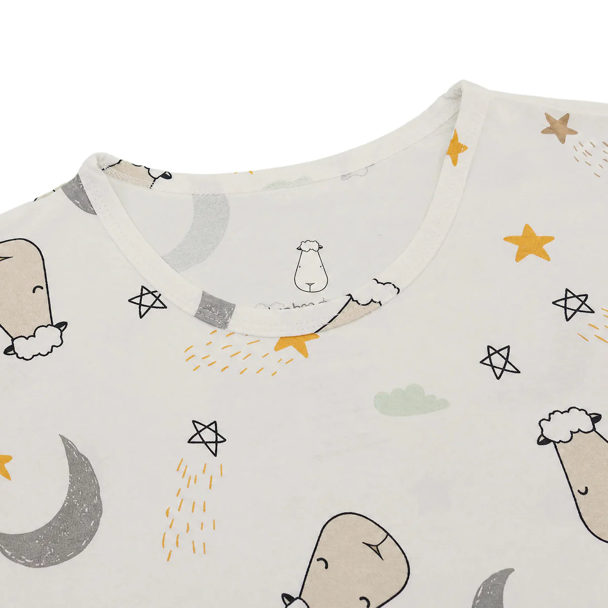 Women Dress Goodnight Baa Baa White