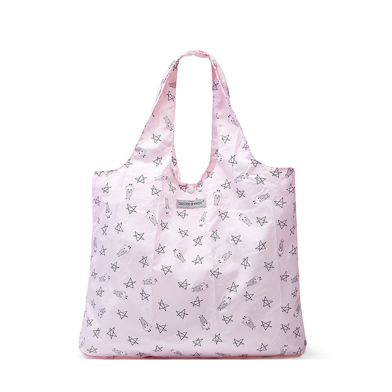 Baa Baa Sheepz Reusable Shopping Bag Small Star & Sheepz Pink