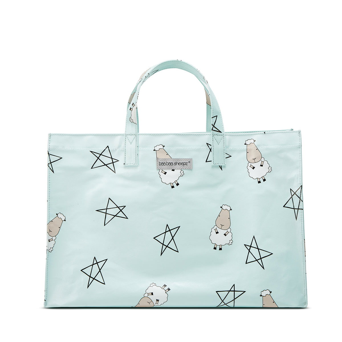 Baa Baa Sheepz Tote Bag 002 Blue - Large