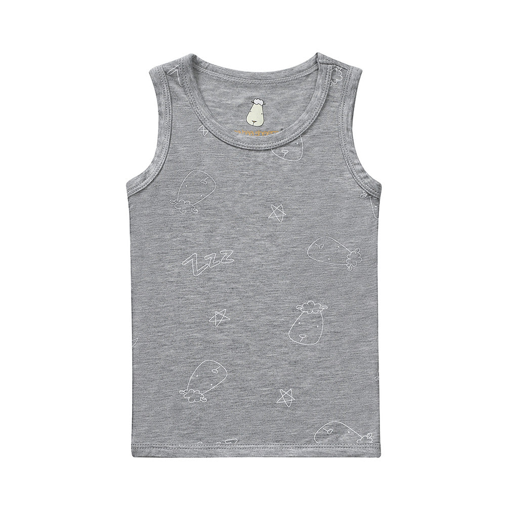 Sleeveless Shirt Sweet Dreams Baa Baa Grey