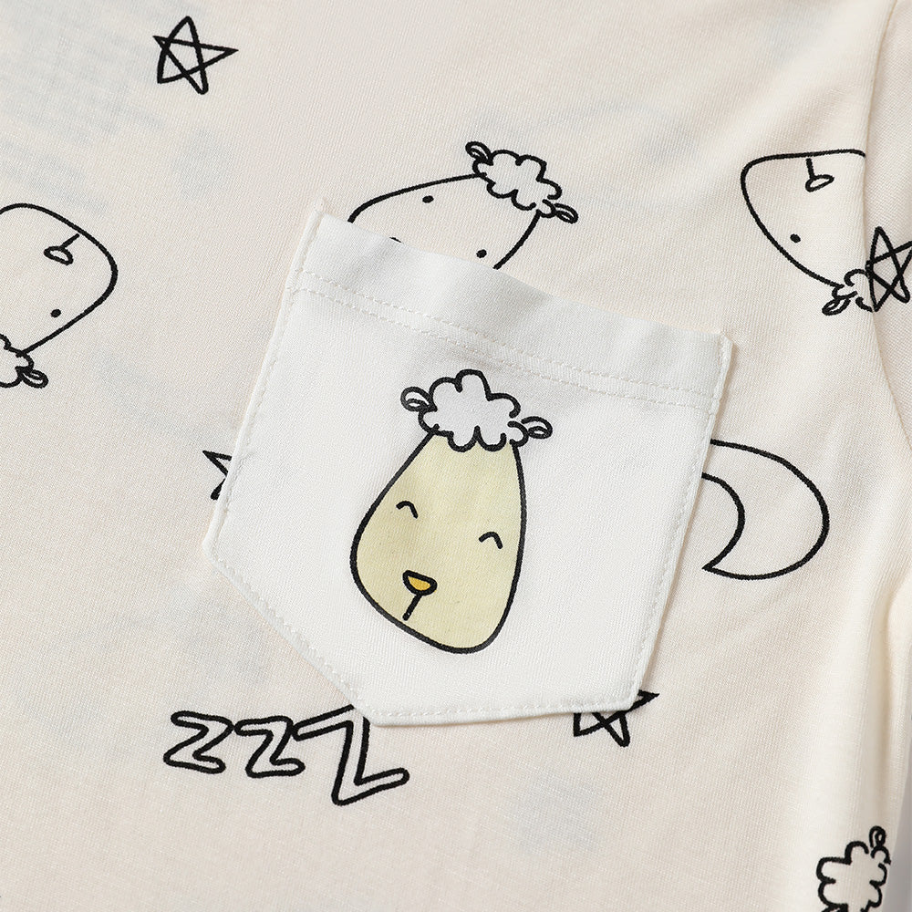 Short Sleeve Shirt Sweet Dreams Baa Baa Yellow + Skirt Sweet Dreams Baa Baa Yellow