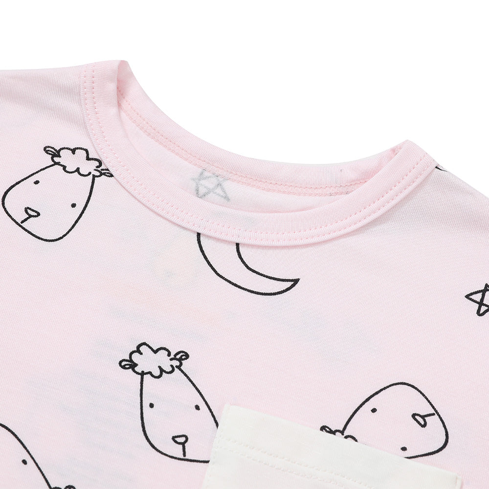 Short Sleeve Shirt Sweet Dreams Baa Baa Pink + Shorts Sweet Dreams Baa Baa Pink
