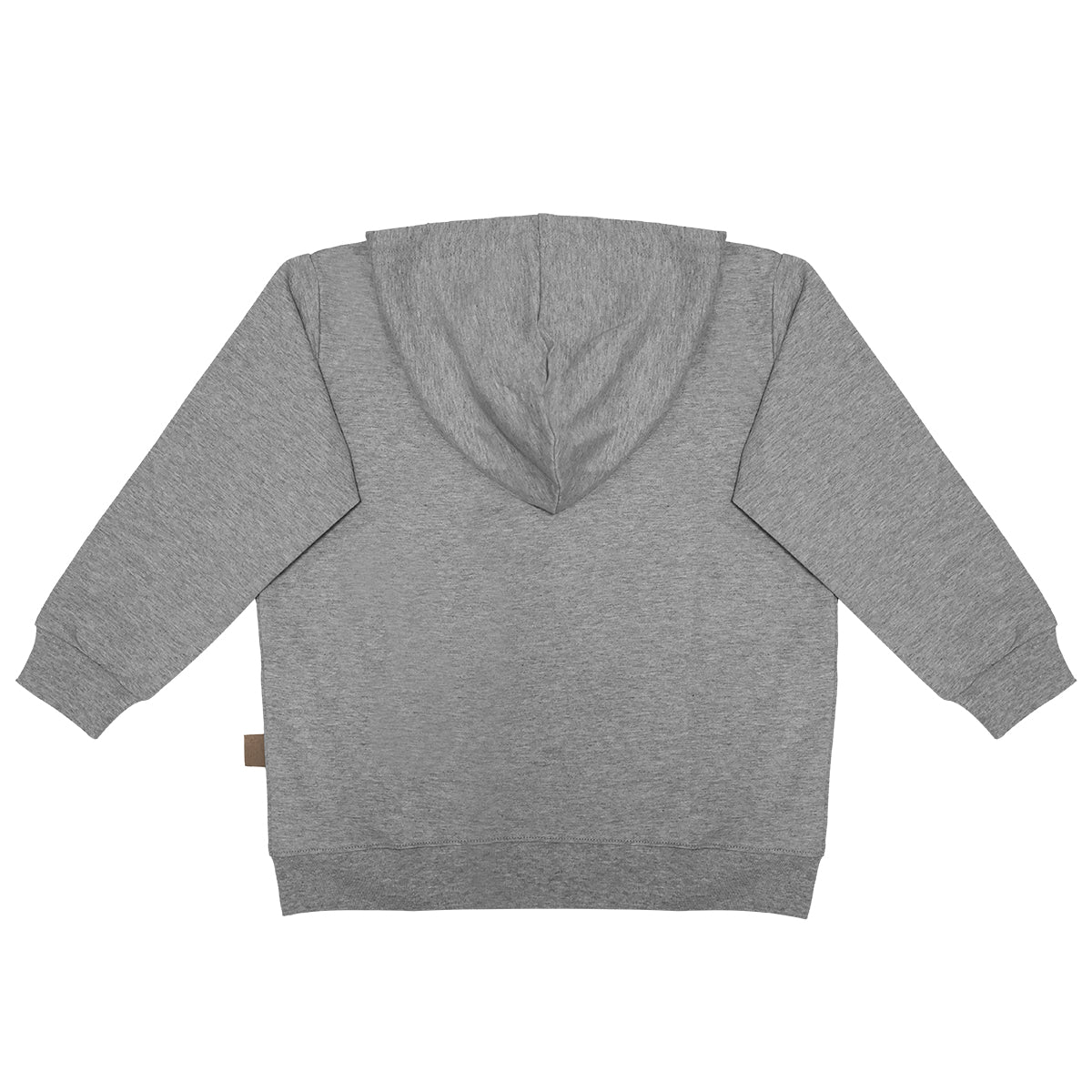 Unisex Long Sleeve Zip Hoodie Happy Sleep Grey