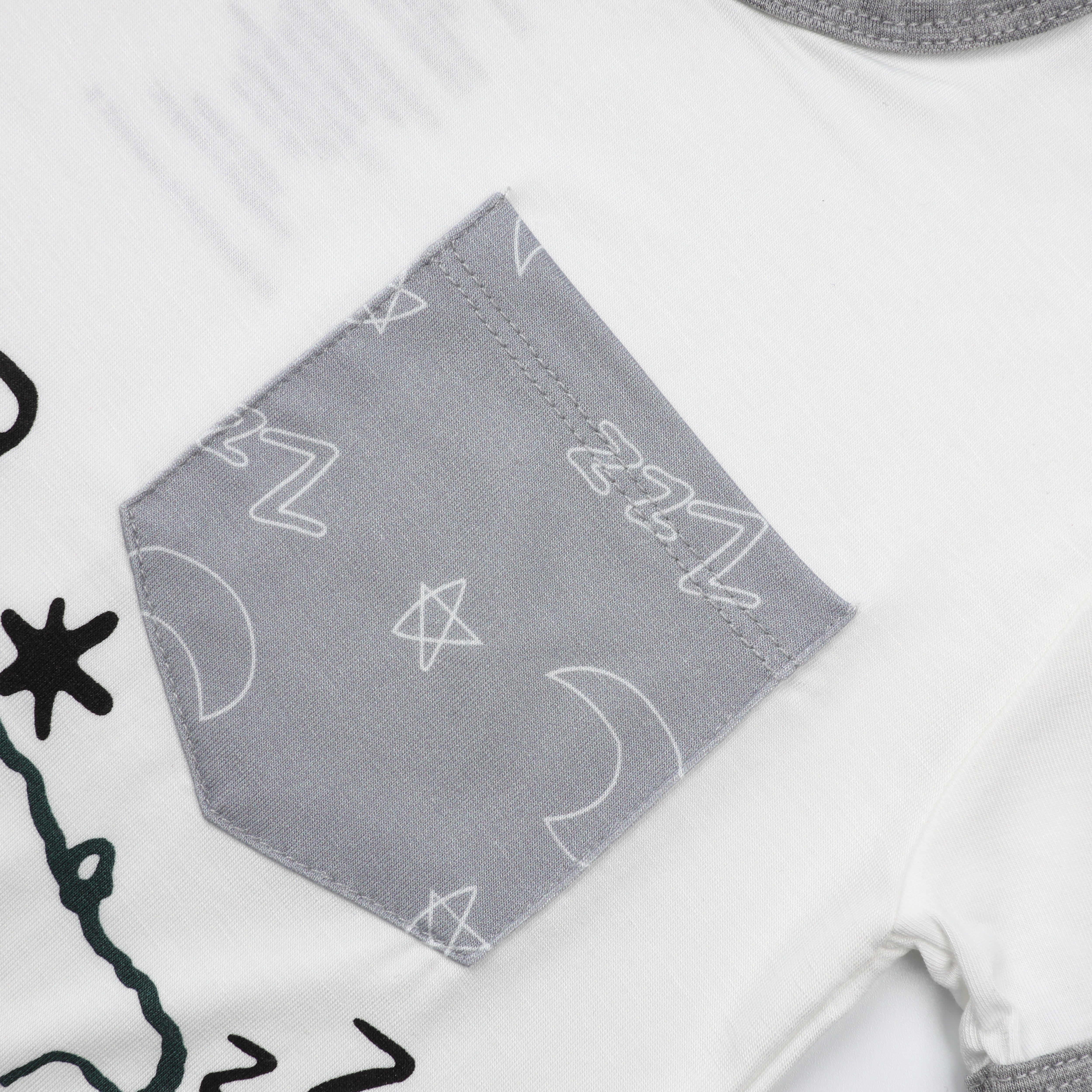 Short Sleeve Shirt S27 White + Shorts S27 Grey