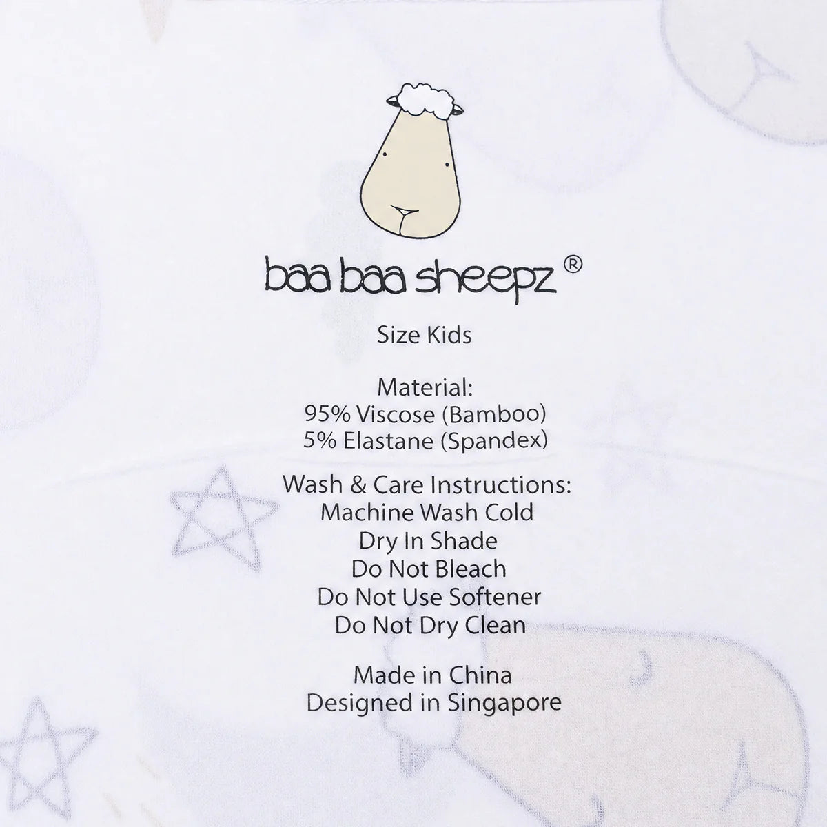 Head Pillow Goodnight Baa Baa White - Kids
