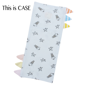 Bed-Time Buddy™ Case Small Star & Sheepz Blue with Color & Stripe tag - Small