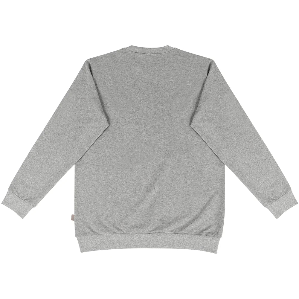 Unisex Long Sleeve Sweatshirt Happy Night Grey