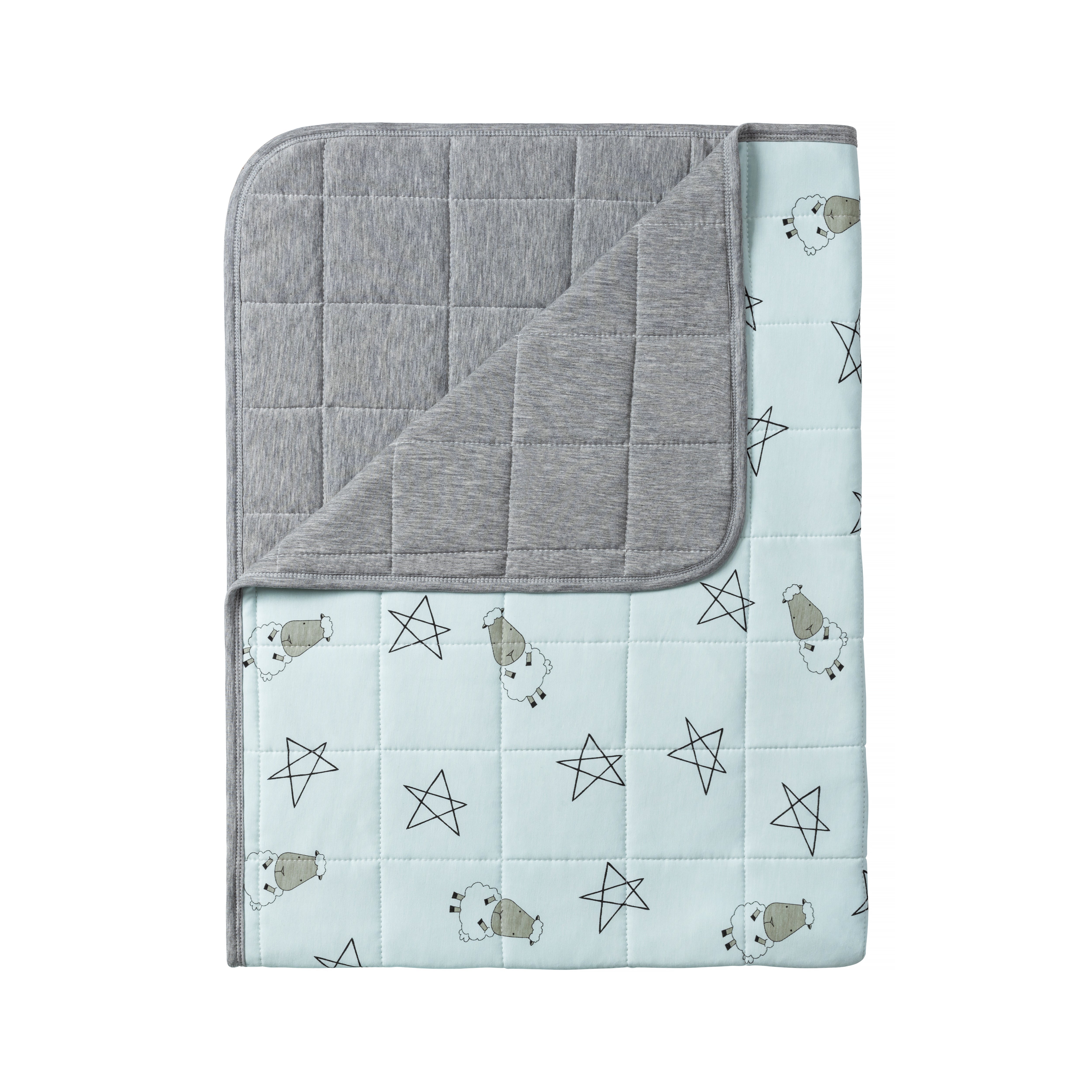 Quilt Big Star & Sheepz Blue Adult (160 x 210 cm)