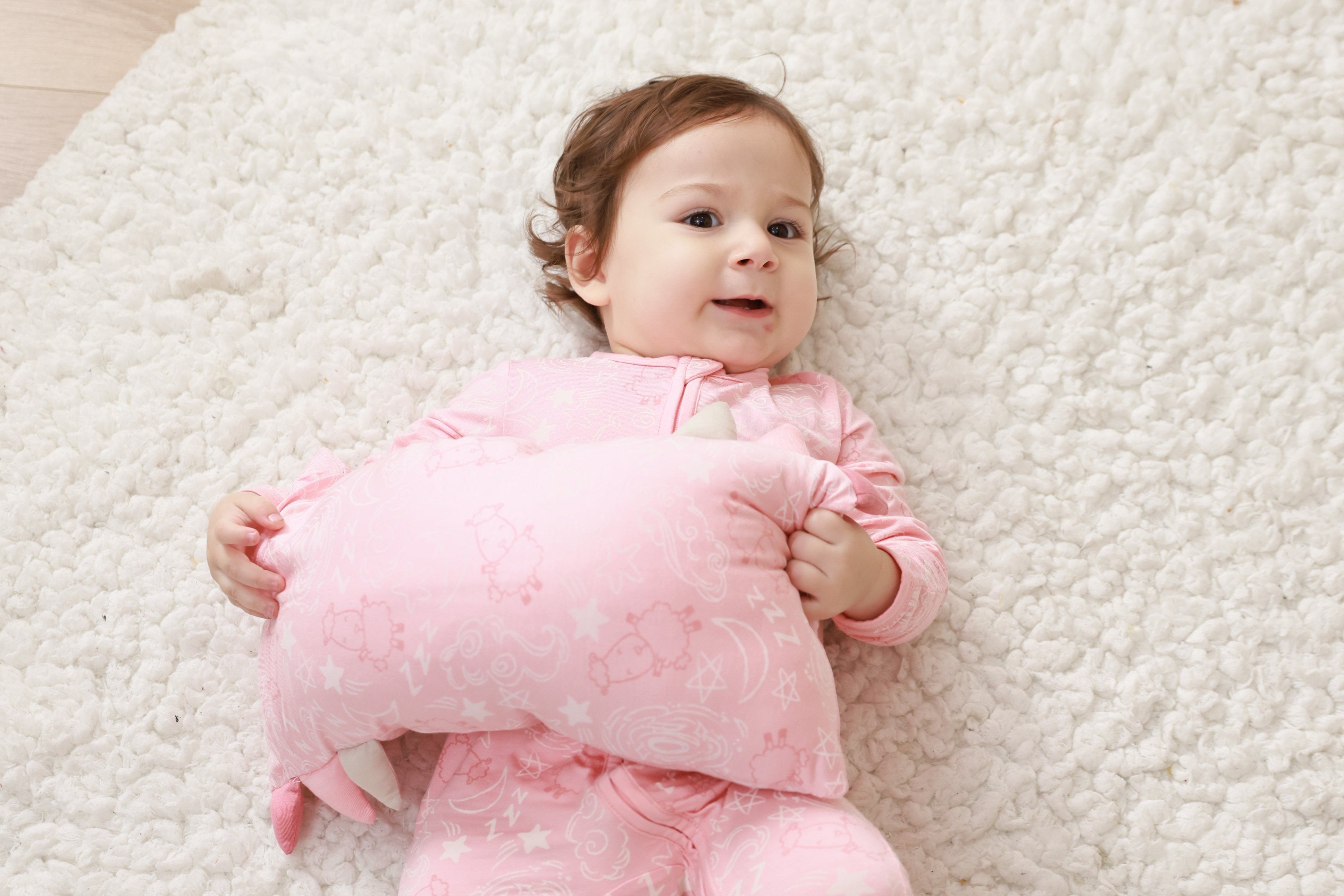 Bed-Time Buddy™ Baa Baa in the Universe Pink with Color tag - Jumbo (size 23x53cm)