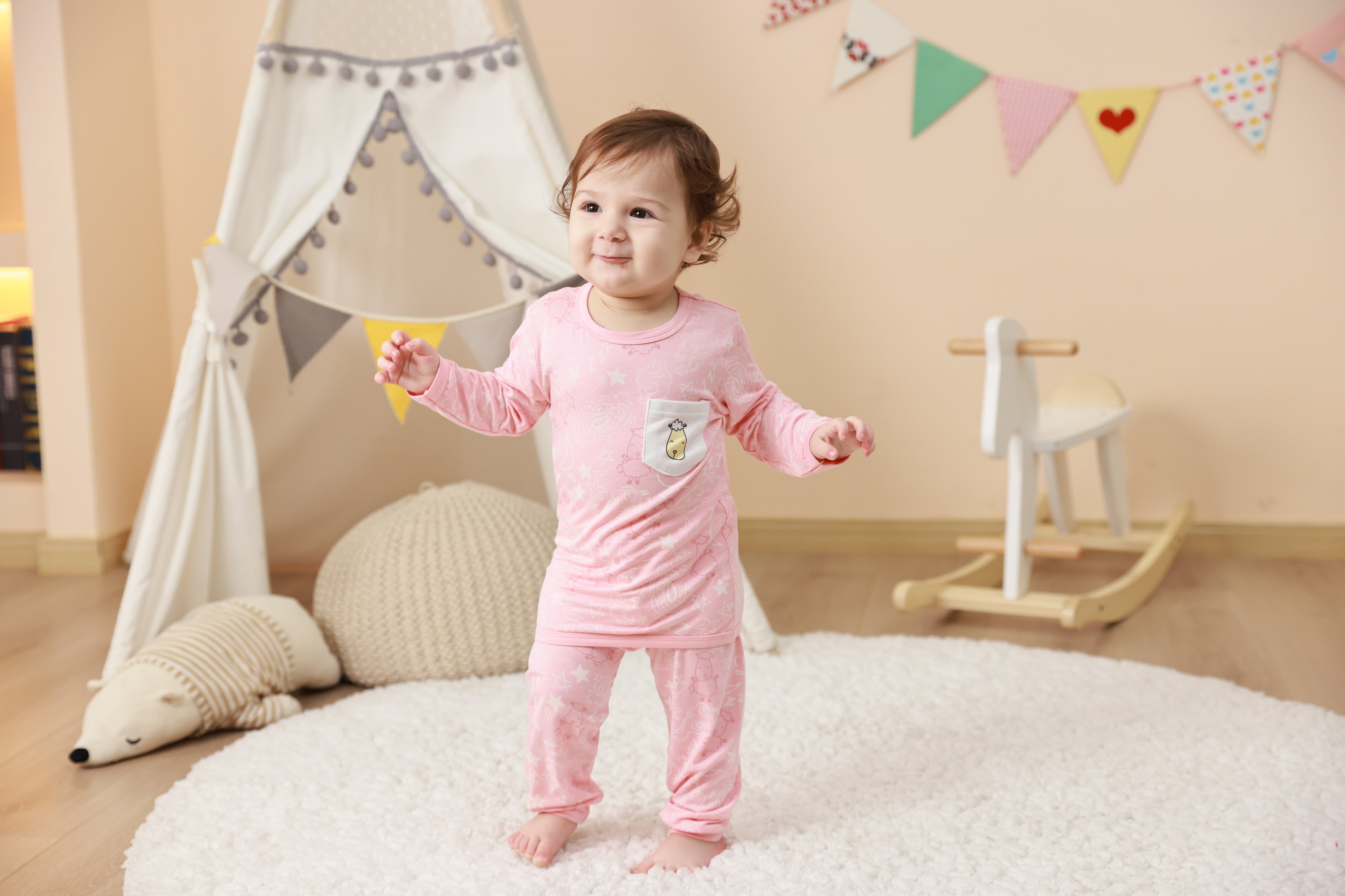 Pyjamas Set Baa Baa in the Universe Pink + Baa Baa in the Universe Pink