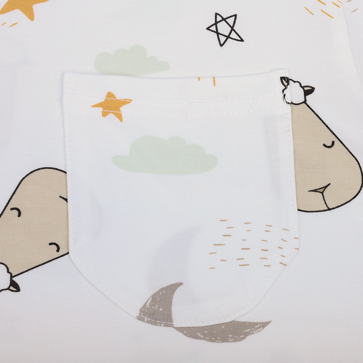 Unisex Short Sleeve T-Shirt Goodnight Baa Baa White