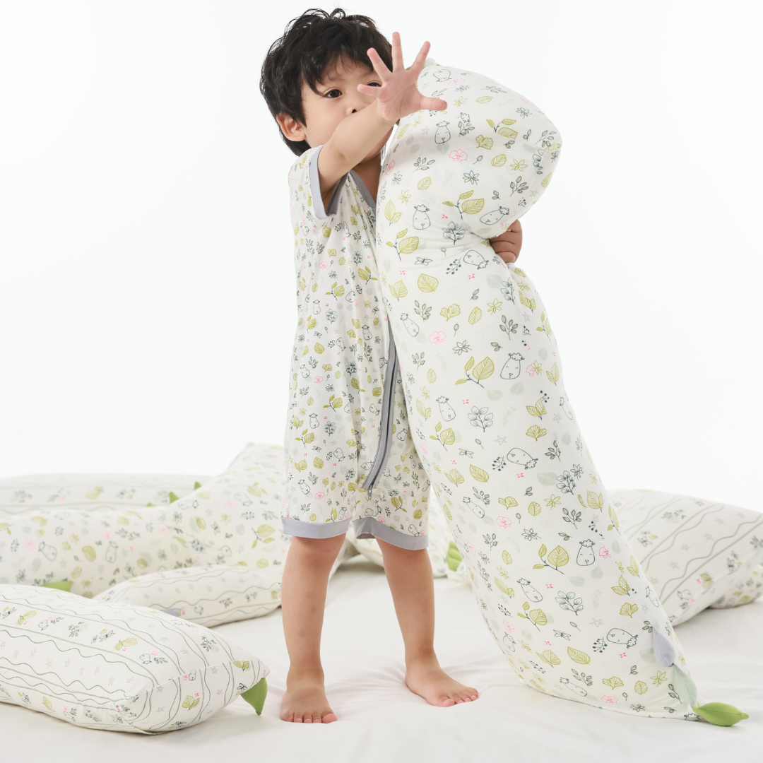 Bed-Time Buddy™ Dream Garden A Cream with Color tag - XL (size 31x86cm)