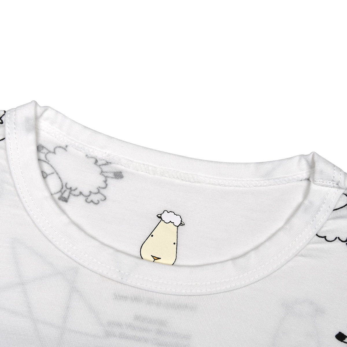 Pyjamas Set Cute Big Star & Sheepz White + Cute Big Star & Sheepz White