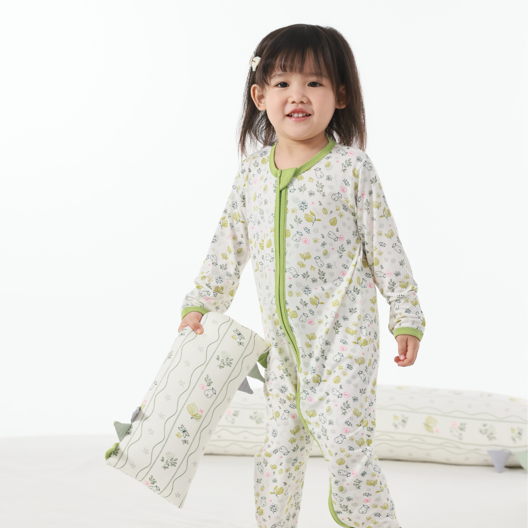 Bed-Time Buddy™ Case Dream Garden B Cream with Color tag - Small