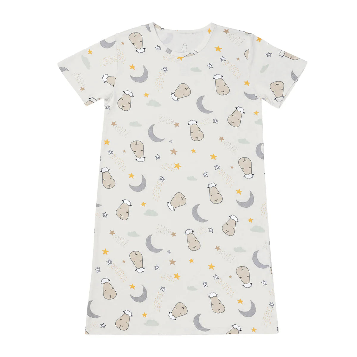 Women Dress Goodnight Baa Baa White