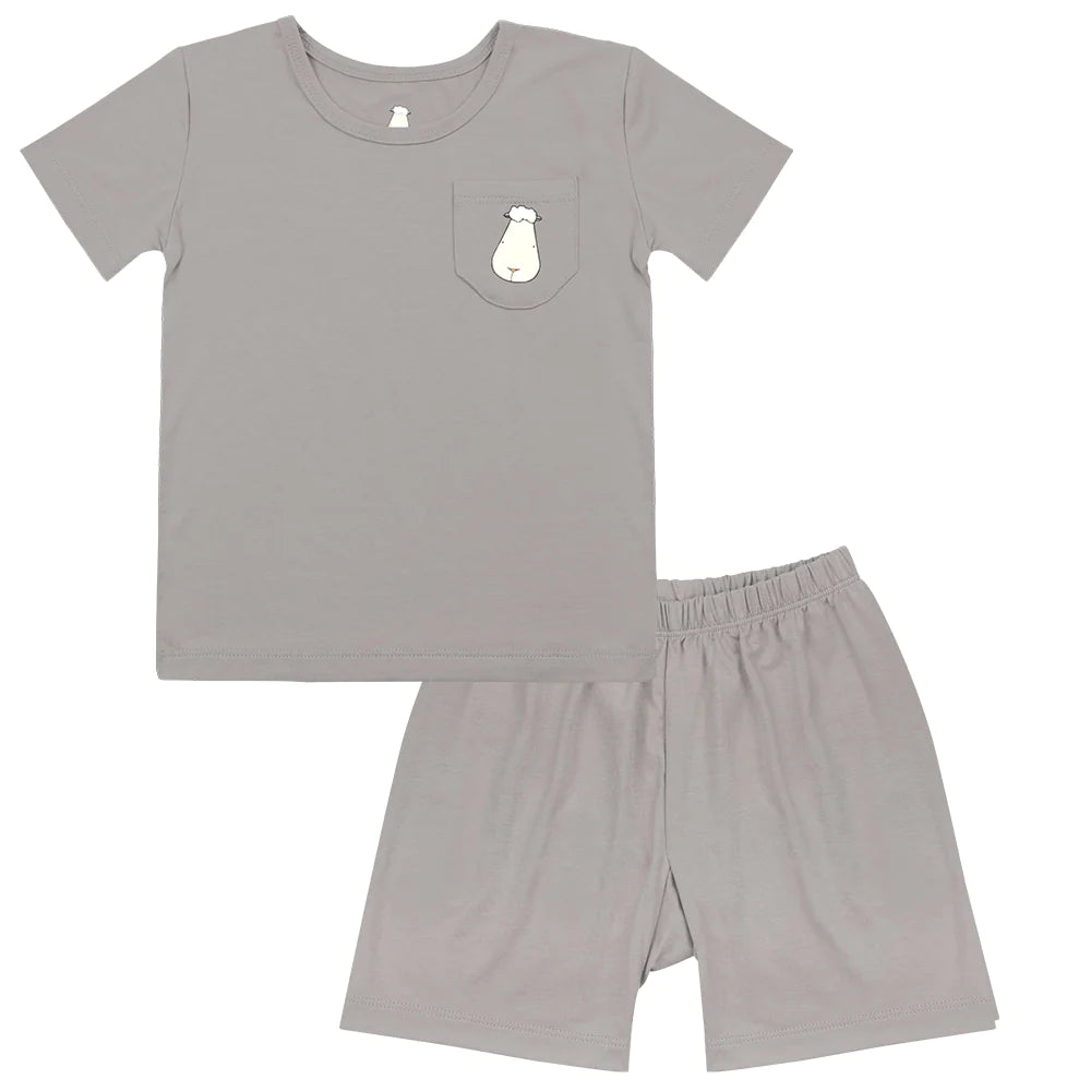 Short Sleeve Shirt Dark Grey + Shorts Dark Grey