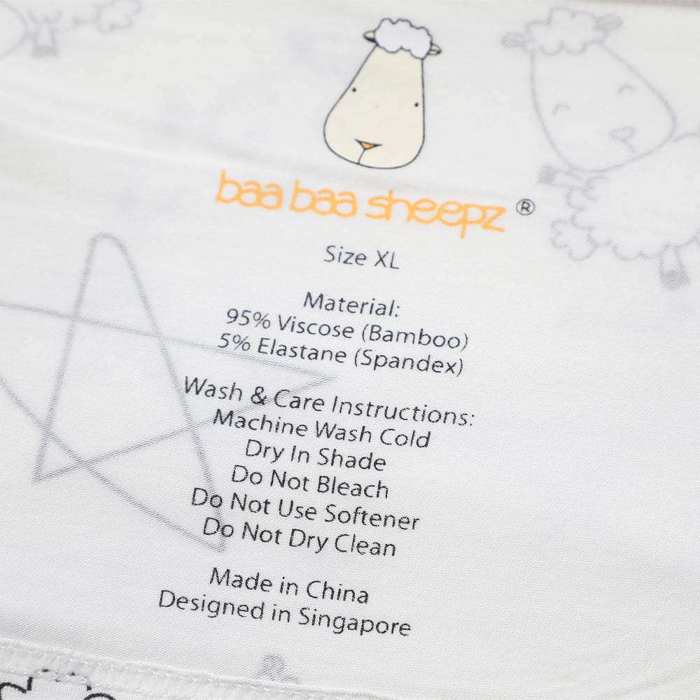 Bed-Time Buddy™ Cute Big Star & Sheepz White with Color tag - XL (size 31x86cm)