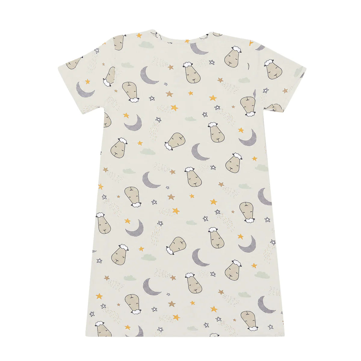 Women Dress Goodnight Baa Baa White