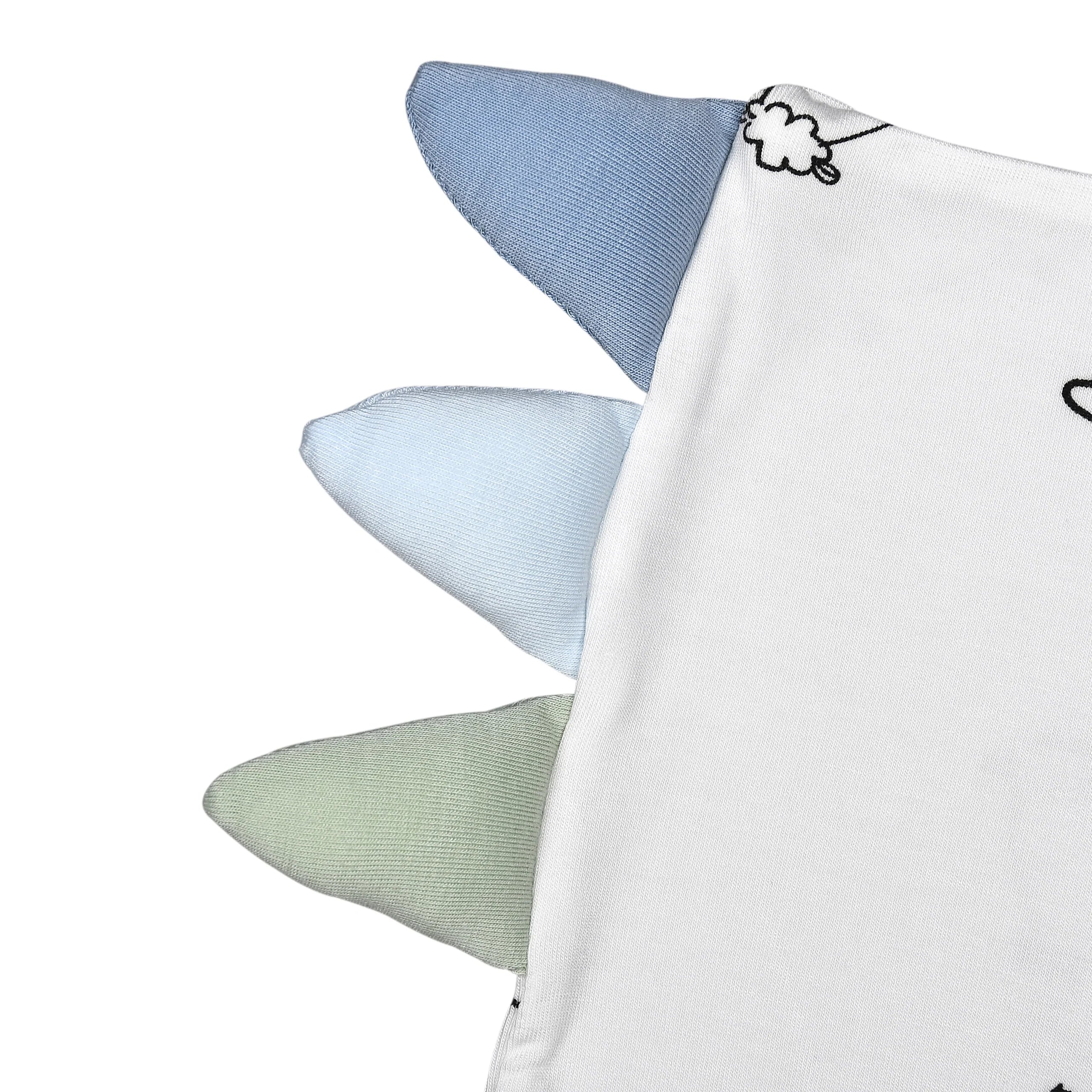 Bed-Time Buddy Case Cute Big Star & Sheepz White with Color tag - XL