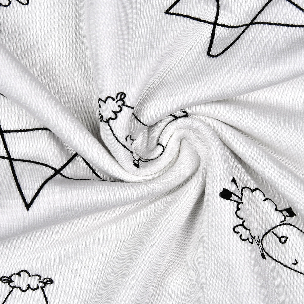 Pyjamas Set Cute Big Star & Sheepz White + Cute Big Star & Sheepz White