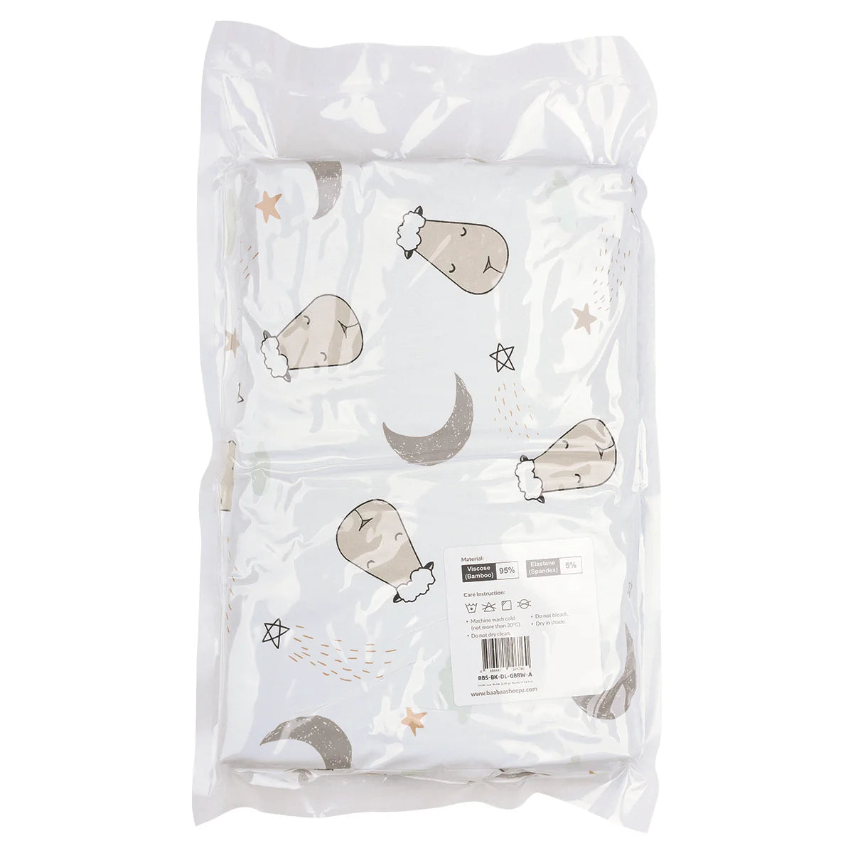Double Layer Blanket Goodnight Baa Baa White Kids