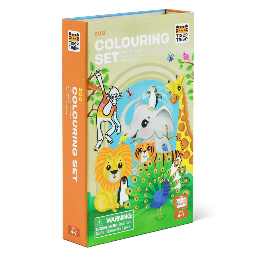 TIGER TRIBE COLOURING SET - ZOO