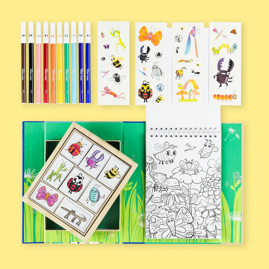 TIGER TRIBE COLOURING SET - BACKYARD BUGS