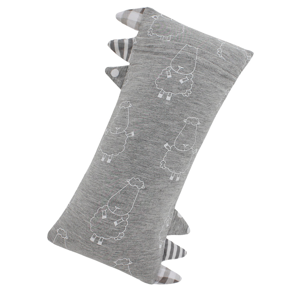 Bed-Time Buddy™ Big Sheepz Grey with Stripe, Polka Dot & Checkers tag Grey - Small (size 13x30cm)