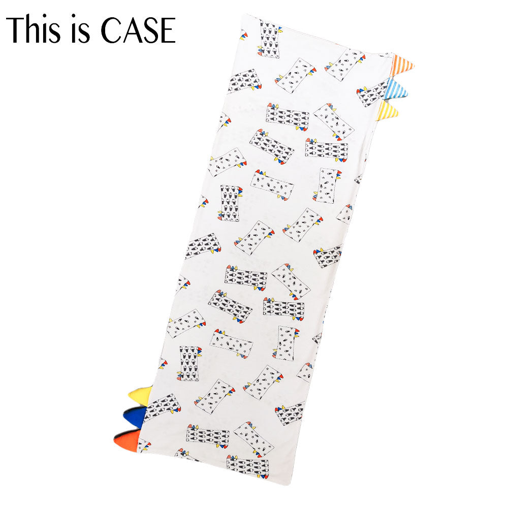 Bed-Time Buddy Case Buddy-Me Everywhere Milk with Color & Stripe tag - XL