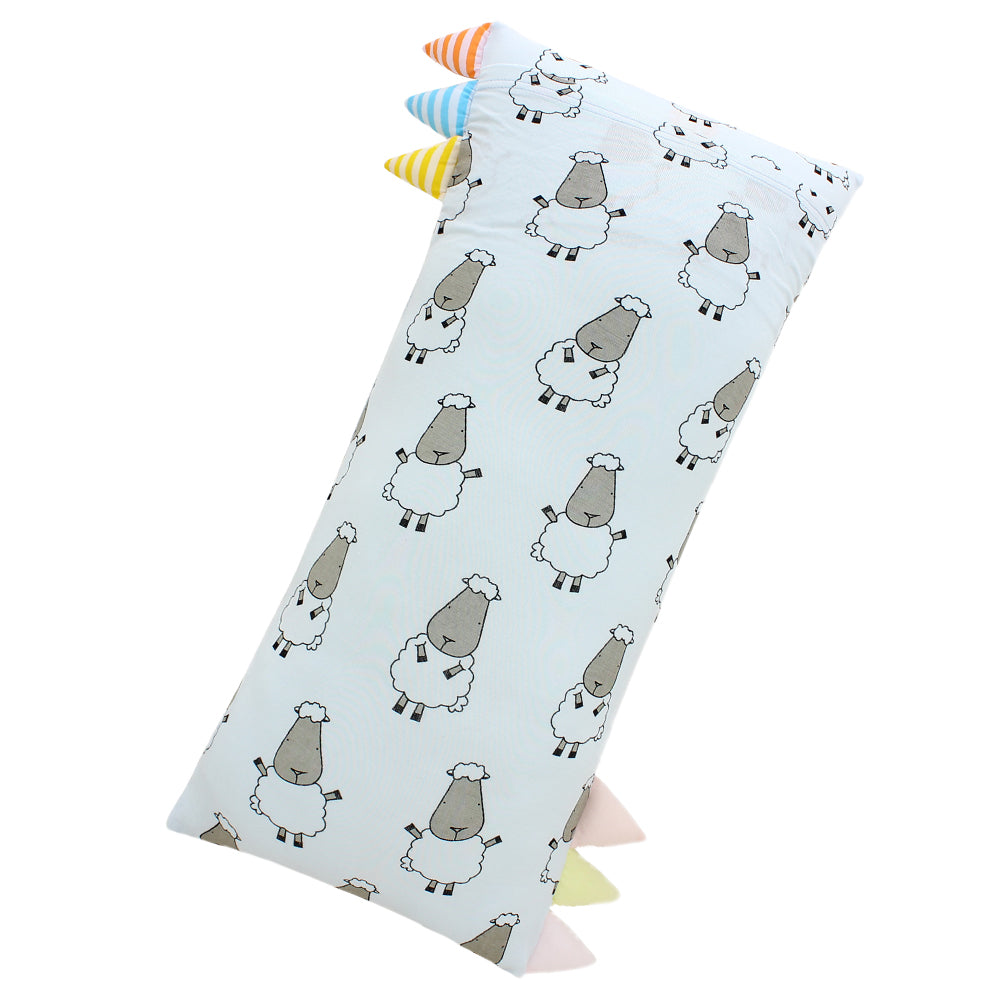 Bed-Time Buddy™ Big Sheepz Blue with Color & Stripe tag - Jumbo (size 23x53cm)