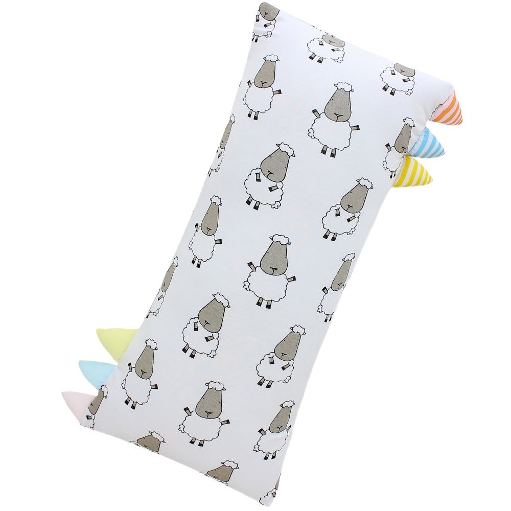 Bed-Time Buddy™ Big Sheepz White with Color & Stripe tag - Jumbo (size 23x53cm)