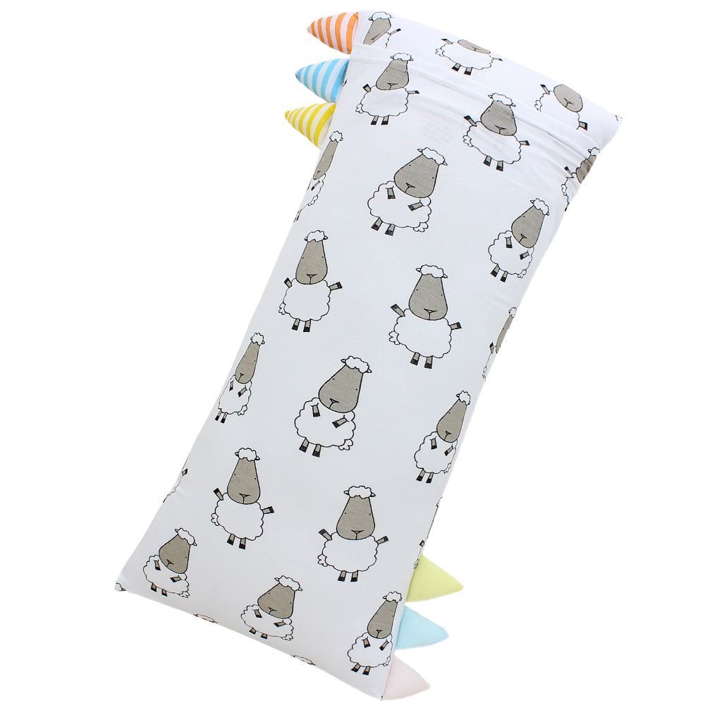 Bed-Time Buddy™ Big Sheepz White with Color & Stripe tag - Jumbo (size 23x53cm)