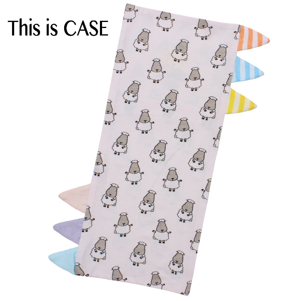 Bed-Time Buddy Case Small Sheepz Pink with Color & Stripe tag - Jumbo