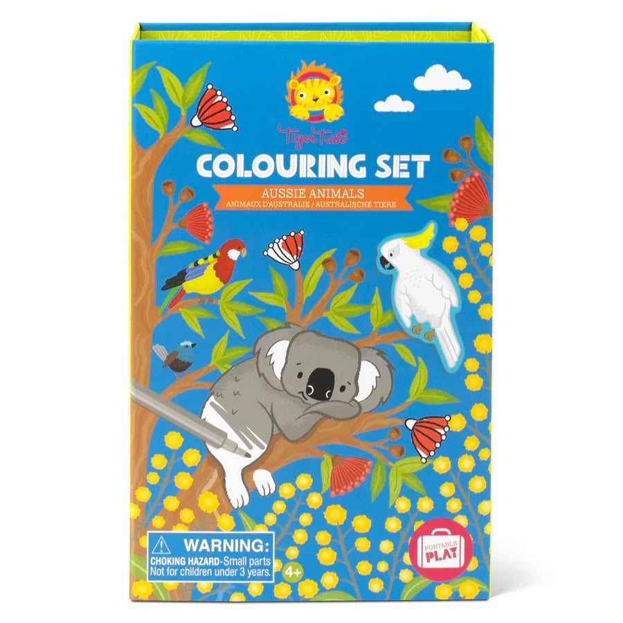 TIGER TRIBE COLOURING SET - AUSSIE ANIMALS