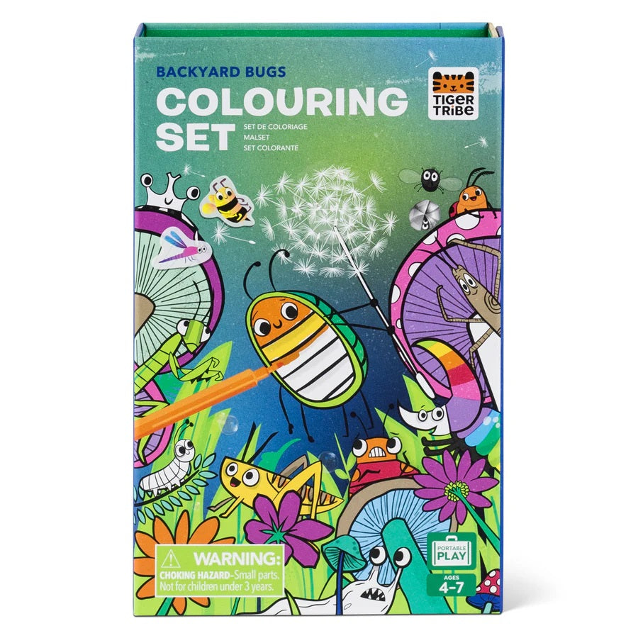 TIGER TRIBE COLOURING SET - BACKYARD BUGS