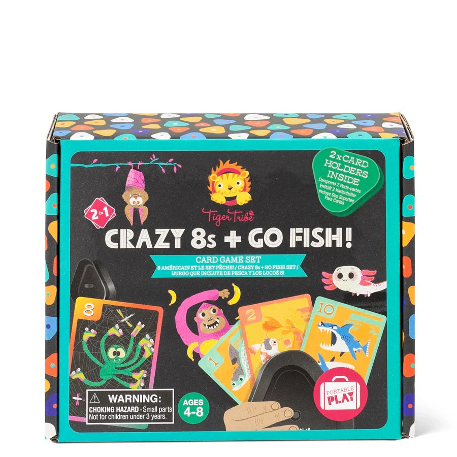 TIGER TRIBE CRAZY 8S + GO FISH! - CARD GAME SET